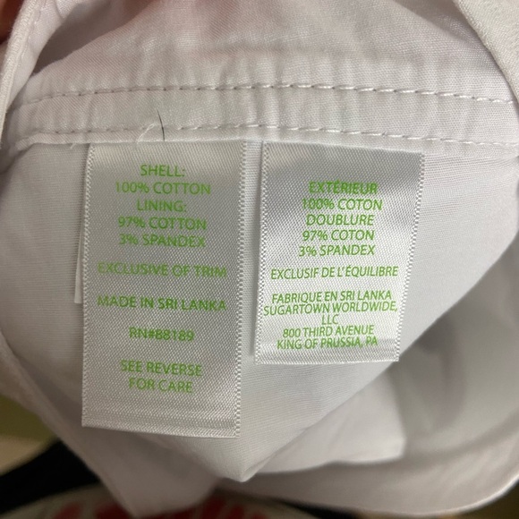 Lilly Pulitzer Women's Size 12 Colette Skort Resort White Textured Preppy Tennis - Picture 6 of 8